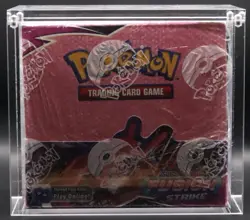 Pokemon Fusion Strike Booster Box – Factory Sealed – Loose Wrap + Acrylic - Image 1
