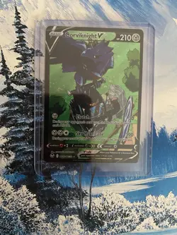 Pokemon TCG Corviknight V SWSH12: Silver Tempest Trainer Gallery TG18/TG30 Holo - Image 1