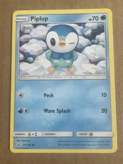 Piplup 32/156 - Ultra Prism - Pokemon TCG [LP] - Image 1