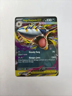 Mega Sharpedo ex 061/094 Double Rare Pokemon ME Phantasmal Flames NM - Image 1