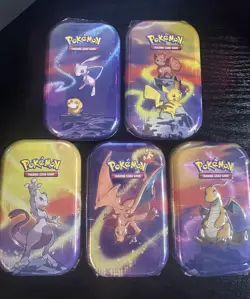Pokemon TCG Kanto Friends Mini Tins Collection | 5 Tins | Sealed | Ready To Ship - Image 1