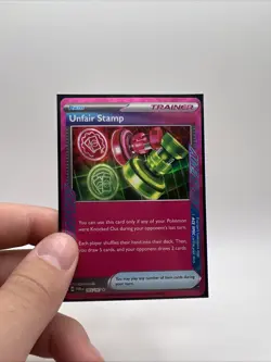 Unfair Stamp 165/167 - Twilight Masquerade - Pokemon TCG - ACE SPEC Rare - Image 1