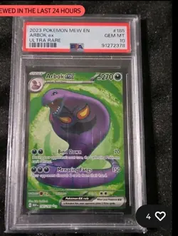 PSA 10 - Ninetales ex And Arbok - 151 Mew En - Pokemon - Image 3