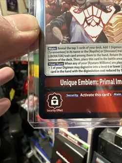 Digimon Card Game Unique Emblem: Primal Impact Dawn of Liberator P-227 NM/MINT! - Image 2