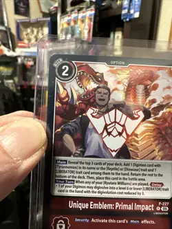Digimon Card Game Unique Emblem: Primal Impact Dawn of Liberator P-227 NM/MINT! - Image 5