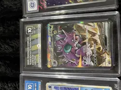 Pokemon Graded Cards x 4 mix slab bundle job lot meowth classic collection - Image 3