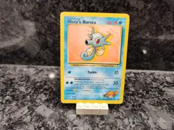 Pokemon Gym Heroes 86/132 Misty's Horsea Trading Card - Image 1