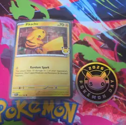 Pokemon Pikachu SV: Paldean Fates Stamped Promo Card 051/162 Pokemon Day 2026 - Image 1