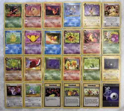 Team Rocket Vintage Lot 24 Cards Pokemon Charmander Flareon Jolteon Squirtle - Image 1