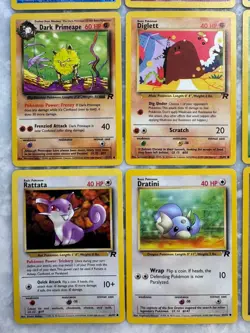 Team Rocket Vintage Lot 24 Cards Pokemon Charmander Flareon Jolteon Squirtle - Image 5
