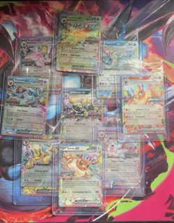 Prismatic Evolutions Surprise Box Stamp Ex Promo Cards 9/9 Complete Set SEALED - Image 1