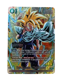 Son Gohan Childhood FP-054 Tournament Pack Winner Promo Dragon Ball Card English - Image 1