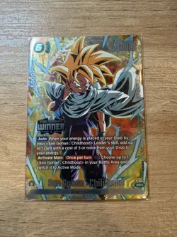 Son Gohan Childhood FP-054 Tournament Pack Winner Promo Dragon Ball Card English - Image 3