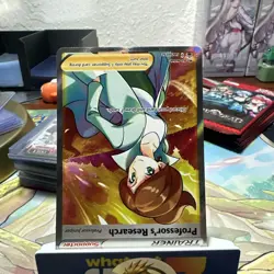 Pokemon Professor's Research Juniper SWSH152 Full Art Trainer Black Star Promo - Image 2
