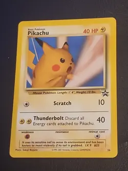 2001 POKEMON CARD PIKACHU SOTC BLACK STAR PROMO #26 - Image 2