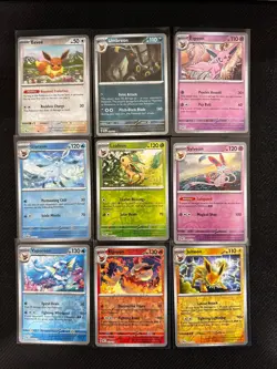 Pokemon Eeveelution HOLO & REVERSE 9 Card set PRISMATIC EVOLUTIONS Umbreon - Image 1