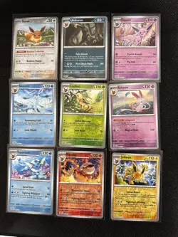 Pokemon Eeveelution HOLO & REVERSE 9 Card set PRISMATIC EVOLUTIONS Umbreon - Image 3