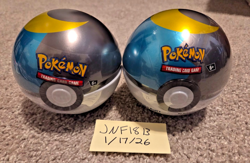 LOT OF 2 BRAND NEW SEALED - Pokemon TCG PokeBall Tin [Moon PokeBall] H24 - Image 1
