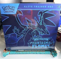 Pokemon Phantasmal Flames Elite Trainer Box Factory Sealed ETB Mega Evolution - Image 1