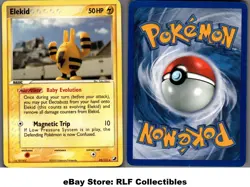 2005 Pokemon, EX Unseen Forces, #23/115 Elekid, Rare - Image 1