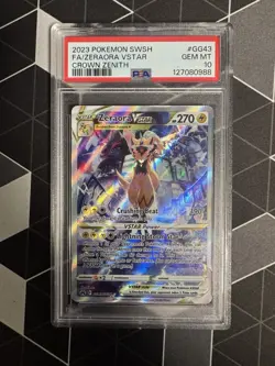 Pokemon TCG Zeraora VSTAR Crown Zenith #GG43 PSA 10 - Image 1