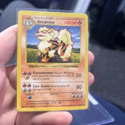Arcanine 23/102 Shadowless Pokemon Base Set LP - Image 1