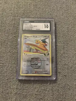Pokemon 2009 Dragonite FB Crosshatch Holo Pokemon League 56/147 CGC Gem Mint 10 - Image 1