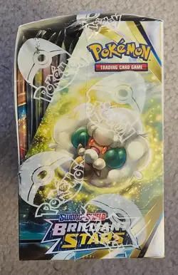 Pokemon SWSH Brilliant Stars Booster Box Factory Sealed - w/ Acrylic Case - Image 3