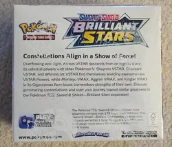 Pokemon SWSH Brilliant Stars Booster Box Factory Sealed - w/ Acrylic Case - Image 4