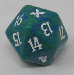 Magic the Gathering Betrayers of Kamigawa Green Spindown Dice - Image 1