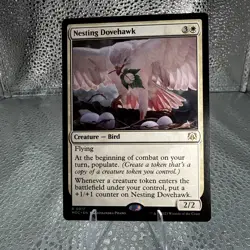 ✨✨MTG NESTING DOVEHAWK 17 ⚪RARE⚪ 🕊POPULATE POWER🕊 ✨TOKEN‑SWARM ✨ - Image 1