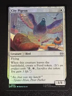 MTG Universes Beyond: Spider-man City Pigeon Foil 0004 NM - Image 1