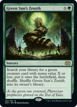 MTG Green Sun's Zenith - Foil, NM-Mint, English Double Masters 2022 - Image 1