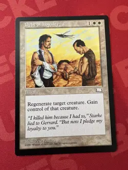 Magic The Gathering Debt of Loyalty Weatherlight Rare Card NM MTG - Image 1