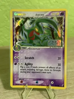 Grovyle 19/100 Stamped Holo Rare Vintage Pokemon EX Crystal Guardians LP/NM - Image 1