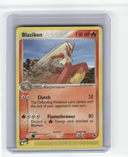 Blaziken Ruby and Sapphire Rare Pokemon Near Mint or Better - Image 1