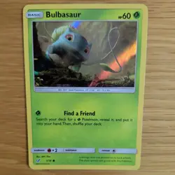 BULBASAUR 1/18 POKEMON CARD (DETECTIVE PIKACHU SET) HOLO - Image 1