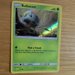 BULBASAUR 1/18 POKEMON CARD (DETECTIVE PIKACHU SET) HOLO - Image 3