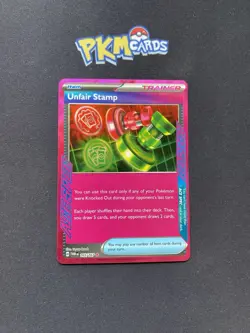 Pokemon TCG Unfair Stamp Twilight Masquerade 165/167 Ace Spec LP. - Image 1