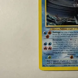 2000 Pokemon Shining Gyarados 65/64 Neo Revelation Secret Rare Holo - Image 3