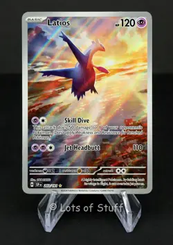Latios Illustration Rare Holo Surging Sparks Pokemon 2024 203/191 - Image 1