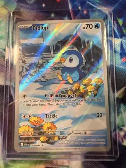 Pokemon TCG - Piplup 98/94 - Phantasmal Flames Illustration Rare - NM - Image 1