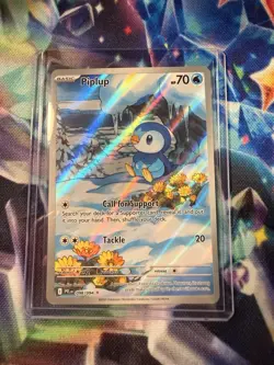 Pokemon TCG - Piplup 98/94 - Phantasmal Flames Illustration Rare - NM - Image 2