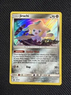 Pokemon TCG Jirachi SM161 Black Star Promo Holo Card Sun & Moon - Image 1