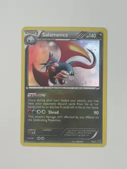 Pokemon TCG - SALAMENCE - 8/20 - COSMOS HOLO PROMO - XY DRAGON VAULT (2012) - Image 1