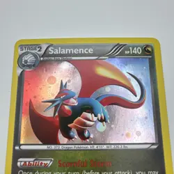Pokemon TCG - SALAMENCE - 8/20 - COSMOS HOLO PROMO - XY DRAGON VAULT (2012) - Image 3