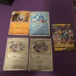 Black star cosmo holo v lot of Pokemon cards - Image 1