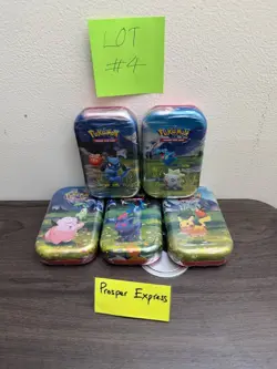 LOT OF 5 SEALED ✅ Pokemon TCG Ascended Heroes MINI TINS Brand New READY TO SHIP - Image 1