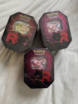 Pokemon TCG - Team Rocket Tins x3 - Brand New & Sealed - Image 1