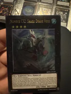 Number C32: Shark Drake Veiss ABYR-EN039 Abyss Rising Unlimited Ultimate Rare - Image 2
